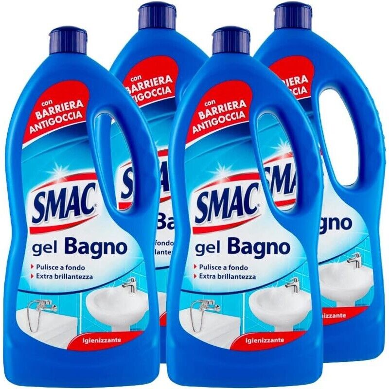 SET 4 SMAC GEL BAGNO DETERGENTE ANTICALCARE 850 ML
