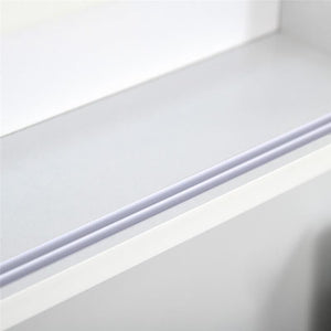 BACHECA PORTAOGGETTI CON 5 MENSOLE REGOLABILI 80 X 9,5 X 60 CM COLORE BIANCO