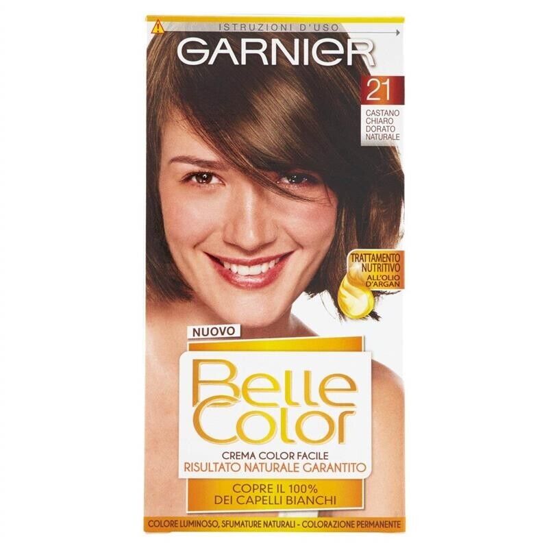 GARNIER BELLE COLOR 21 CASTANO CHIARO DORATO COPRE I CAPELLI BIANCHI