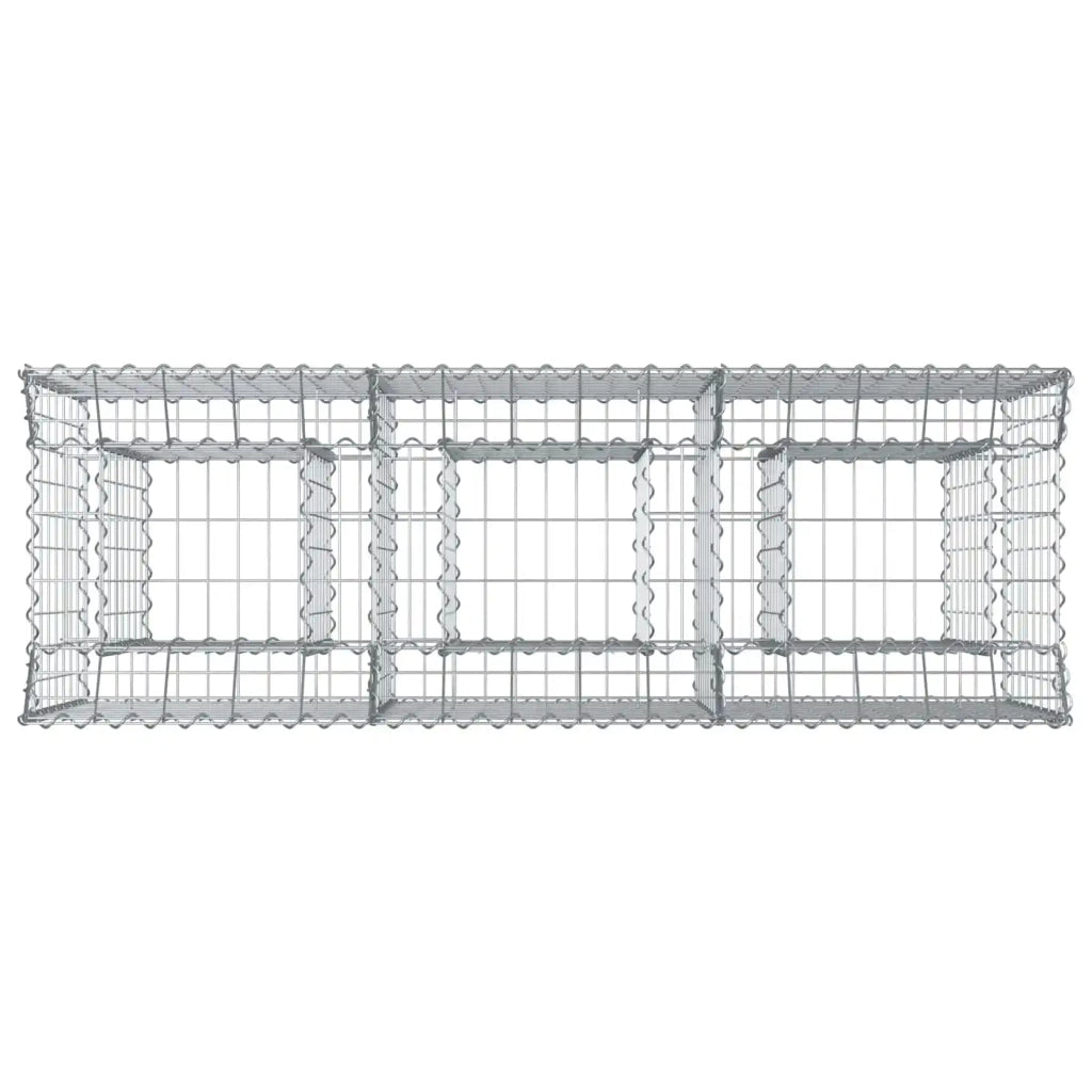 Letto rialzato in gabbione Argento CFW1294563