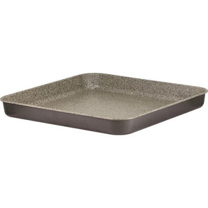 HAPPY STONE TEGLIA QUADRA BASSA PIZZA 40X40XH4 CM CON RIVESTIMENTO ANTIADERENTE E ANTIGRAFFIO OKX