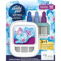 AMBI PUR 3VOLUTION PROFUMATORE 1 DIFFUSORE ELETTRICO  RICARICHE FRAGRANZA PRIMAVERILE ELIMINA ODORI FINO A 90 GIORNI