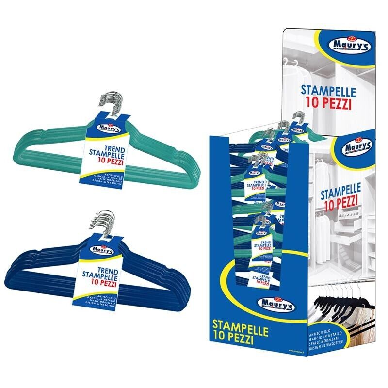 MAURY'S SET 10 STAMPELLE TREND IN VELLUTO ANTISCIVOLO