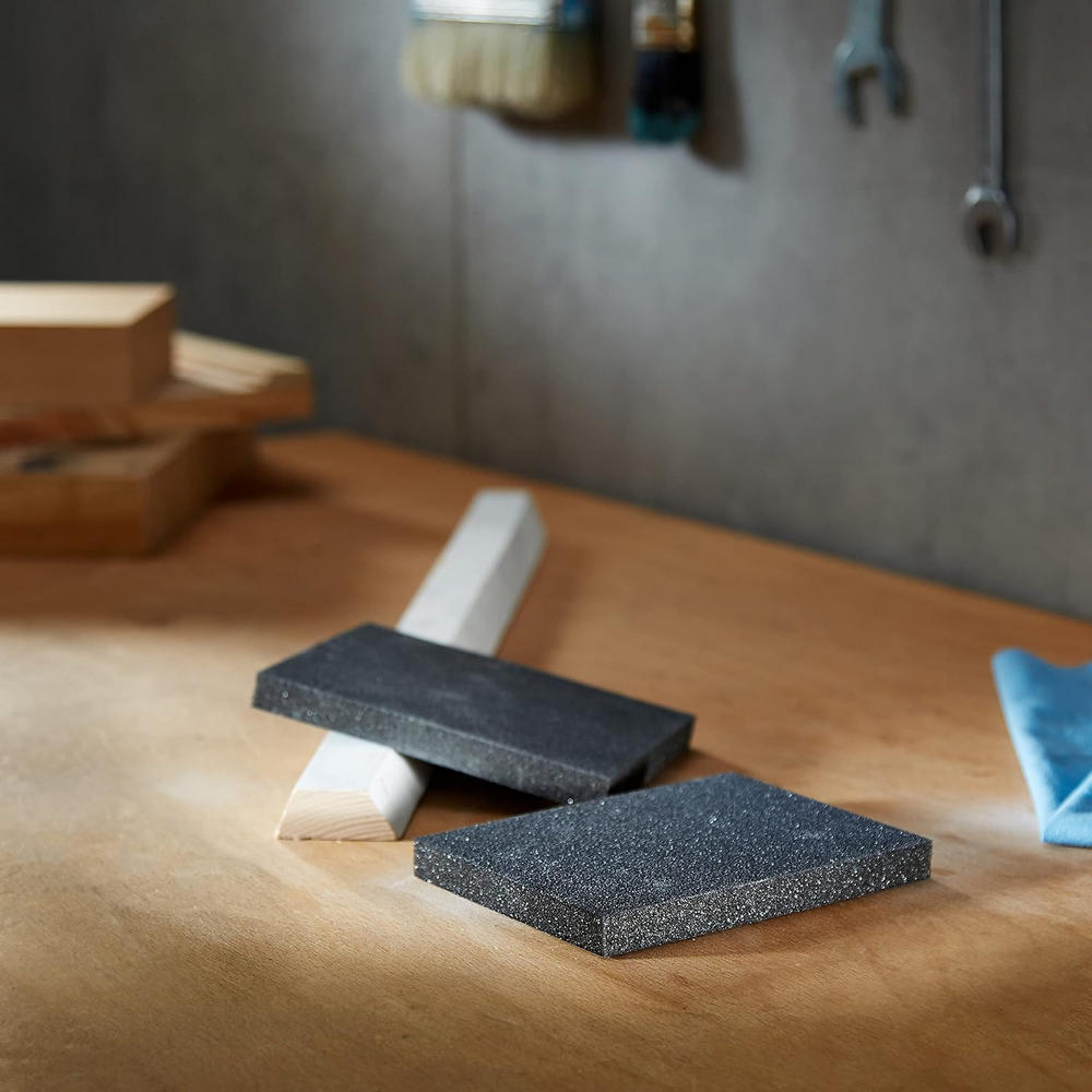 Set Spugne Abrasive per Legno Plastica Carrozzeria 60 120 180 Wolfcraft