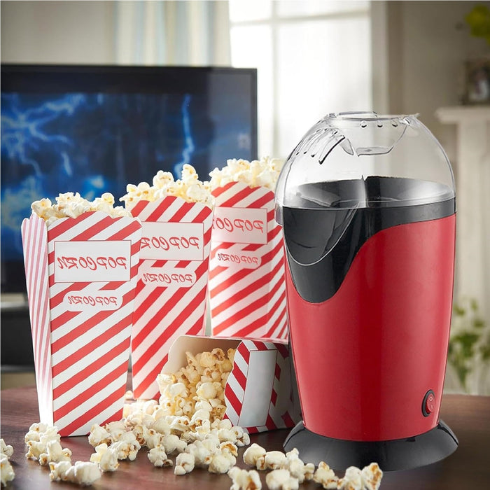 Macchina Popcorn Elettrica 1200W Popcorn Senza Olio pronti in 2 minuti H32.5cm