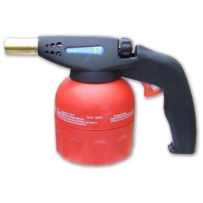 Project03 1838 Typhoon120P Saldatore a Gas Accensione Piezo 1.76 kW Consumo 133 gr-h
