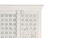 Armadio a due ante in massello di mango intagliato 