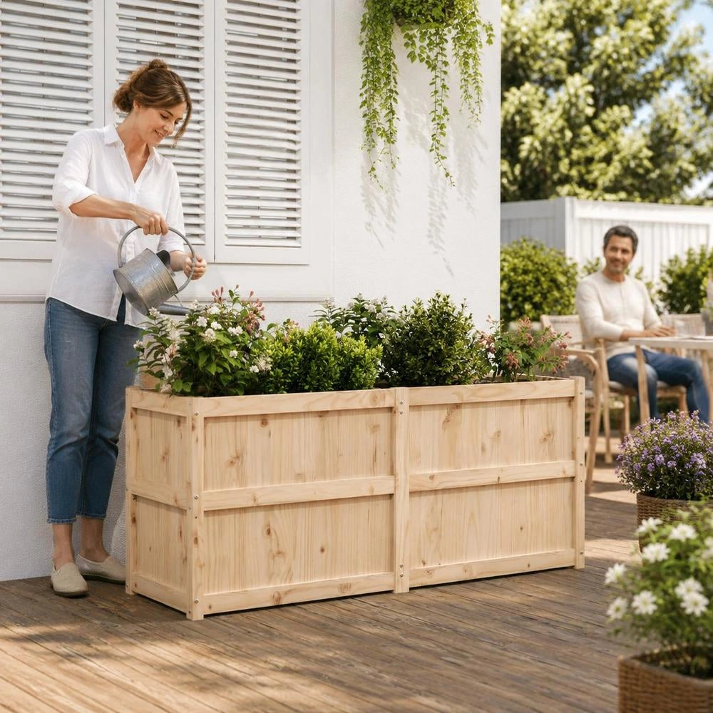 Plant Pot 150x50x70 Cm Solid Pine Wood
