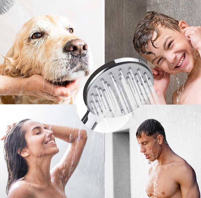 Doccetta con Laccio 2MT Anticalcare Risparmio Idrico del 30% 24CM 3Funzioni