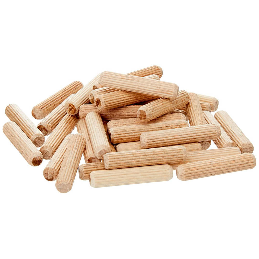 Spine in Legno per Giunzioni Tasselli Lunghi Wolfcraft Formato: Ø 8 x 40 mm, Confezione: 150 pz