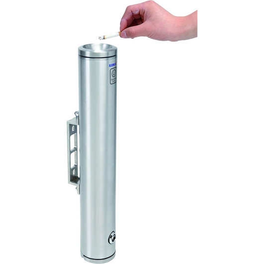 ALUBOX Posacenere Da Esterno A Muro In Alluminio Satinato Portacenere Da Esterno 8X8X48 Cm Kit Di Installazione E Pulizia Incluso Posacenere Da Muro 2 Kg Adatto Per Esterno E Interno