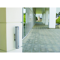 ALUBOX Posacenere Da Esterno A Muro In Alluminio Satinato Portacenere Da Esterno 8X8X48 Cm Kit Di Installazione E Pulizia Incluso Posacenere Da Muro 2 Kg Adatto Per Esterno E Interno