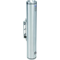 ALUBOX Posacenere Da Esterno A Muro In Alluminio Satinato Portacenere Da Esterno 8X8X48 Cm Kit Di Installazione E Pulizia Incluso Posacenere Da Muro 2 Kg Adatto Per Esterno E Interno