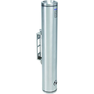 ALUBOX Posacenere Da Esterno A Muro In Alluminio Satinato Portacenere Da Esterno 8X8X48 Cm Kit Di Installazione E Pulizia Incluso Posacenere Da Muro 2 Kg Adatto Per Esterno E Interno