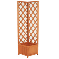 Fioriera Angolare Traliccio Esterno Porta Fiori e Rampicanti Angolo 40x40x145cm