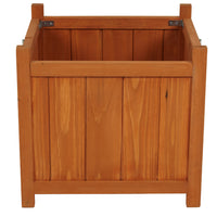 Fioriera in Legno Pieghevole Vaso per Fiori Piante da Esterno Giardino 38x38x35cm