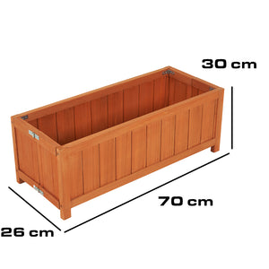 Fioriera in Legno Pieghevole Vaso per Fiori e Piante Esterno Giardino 70x30x25cm