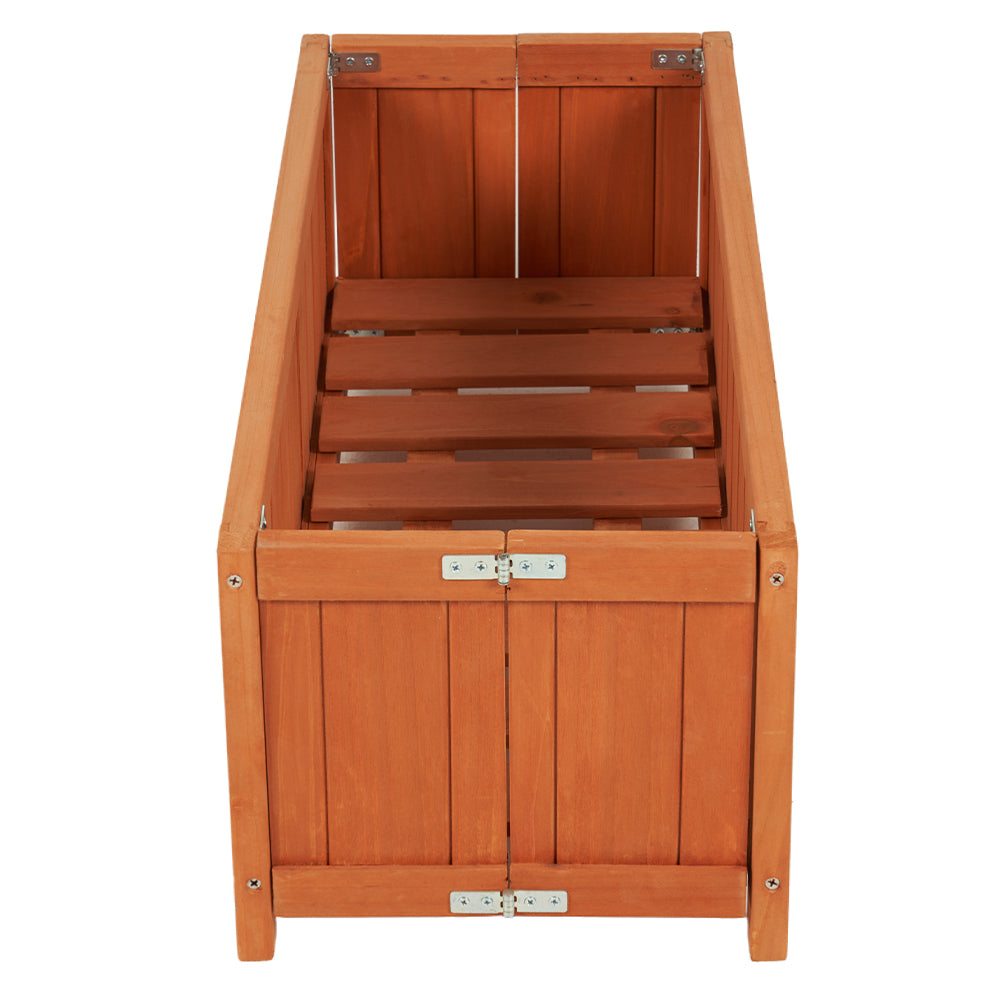 Fioriera in Legno Pieghevole Vaso per Fiori e Piante Esterno Giardino 70x30x25cm