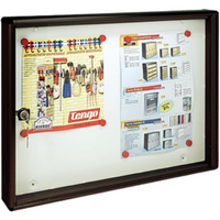 ALUBOX Bacheca Da Parete Per 1 Foglio A3 In Alluminio Anodizzato Bacheca Porta Avvisi Con Magneti Inclusi COLORE: ANTRACITE