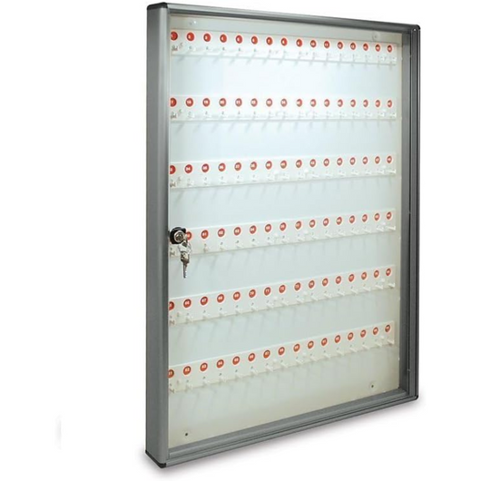 ALUBOX Bacheca Portachiavi Da Parete In Alluminio 30X5X14 Cm Porta Chiavi Da Muro Per Casa Per Interno O Esterno Protetto Made In Italy Cassetta Appendi Chiavi A Muro Con 96 Ganci Numerati COLORE: ANTRACITE