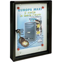 ALUBOX Bacheca Da Parete Per 1 Foglio A4 In Alluminio Anodizzato Bacheca Porta Avvisi Con Magneti Inclusi COLORE: ANTRACITE