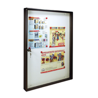 ALUBOX Bacheca Da Parete Per 2 Fogli A3 In Alluminio Anodizzato Bacheca Porta Avvisi Con Magneti Inclusi COLORE: ANTRACITE