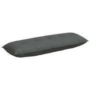 Cuscino per Schiena | Cuscino dorsale Grigio scuro 140 x 19 x 50 cm Tessuto