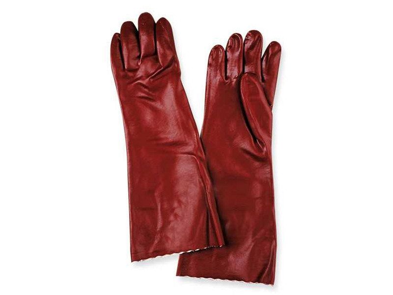 Guanti protezione chimica 17PVC antiacido Logica 35cm 45cm 60cm bordA~² taglia 10 - 45cm