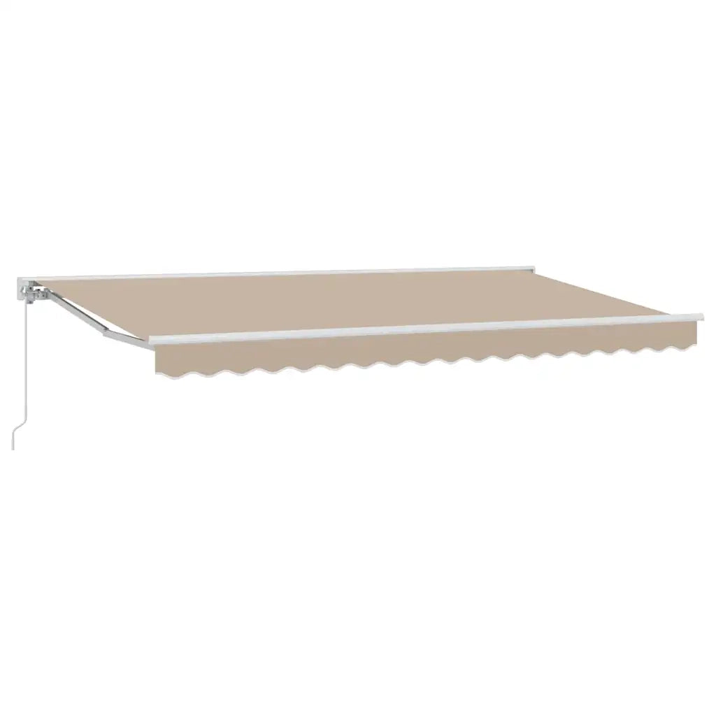 vidaXL Tenda Retrattile Beige 400x200 cm Tessuto