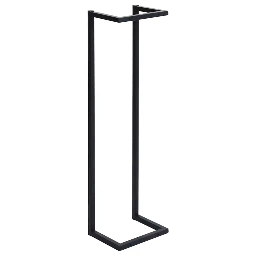 Portasciugamani da Terra Nero 25x20x95 cm Ferro CFW5401433