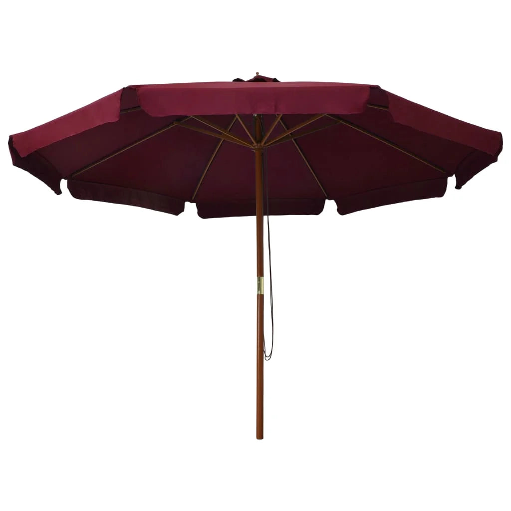 Ombrellone con palo in legno 330 cm bordeaux 02_0008122