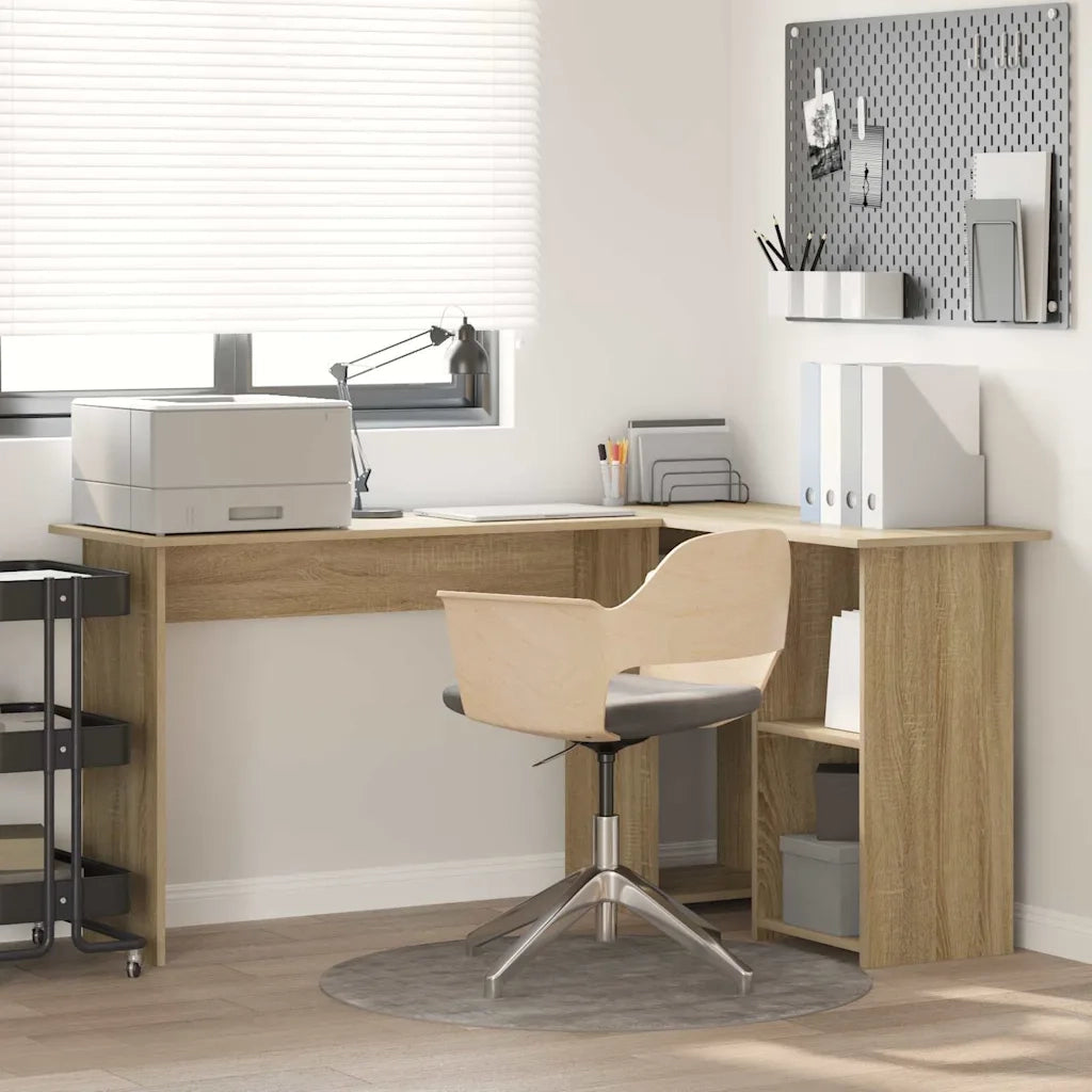 Scrivania Rovere Sonoma 142 x 102 x 73 cm Legno ingegnerizzato 869292
