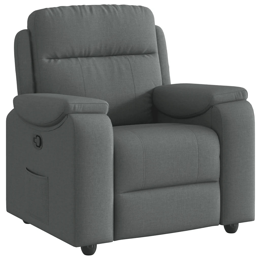 Poltrona reclinabile in Tessuto Grigio Scuro 3303546