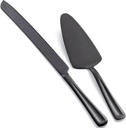 Set di posate per torta - Fornello e spatola per torta - 2 pezzi - Acciaio inossidabile - 33 cm