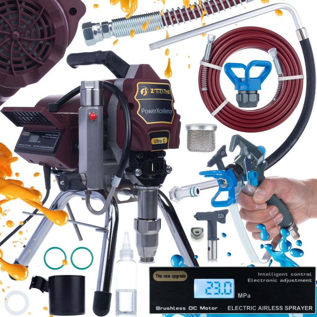 Pompa a Pistone Zenthril Ultra C – 3000W, 20MPa, 3,5L/min | Tecnologia Spray Idrodinamica