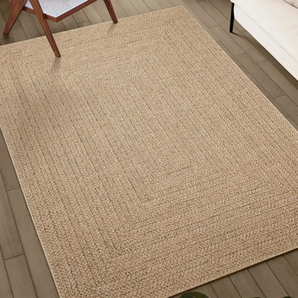 Tappeto ZIZUR 120x120 cm Aspetto Iuta per Interni ed Esterni 4006154