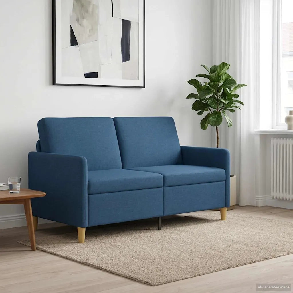 Divano con Storage Blu 152 x 78 x 87 cm Poliestere 42036927
