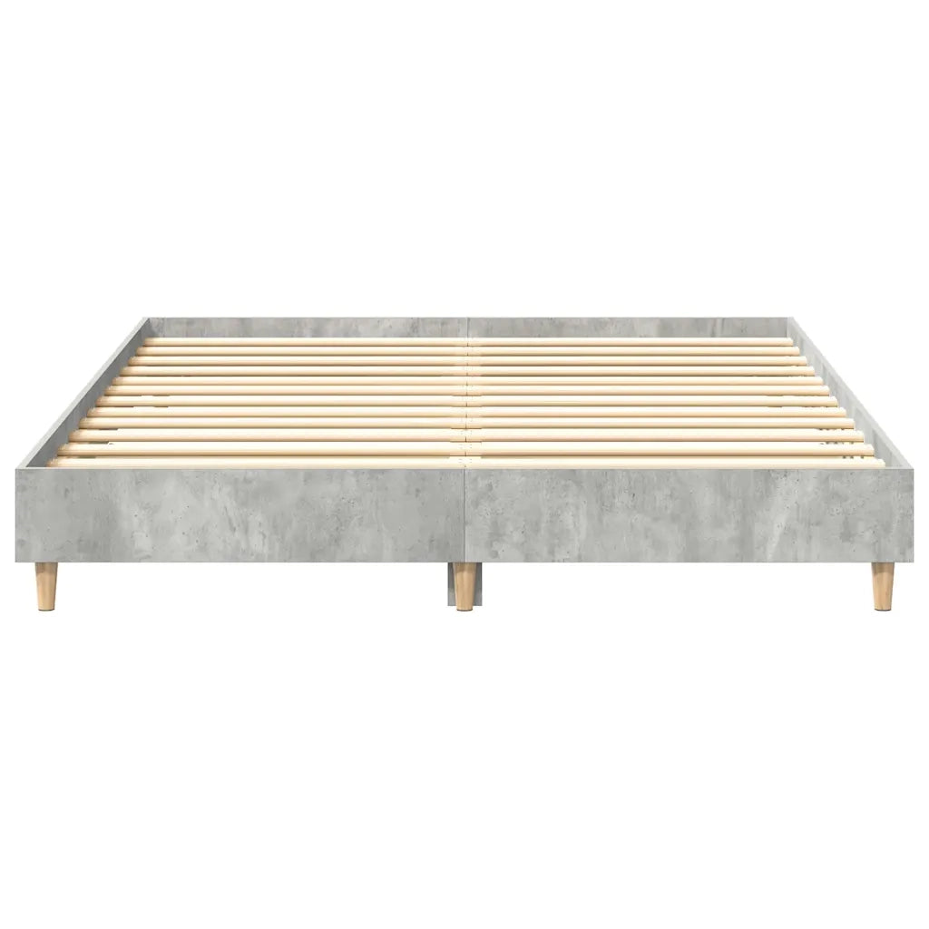 Giroletto senza Materasso Grigio Cemento 140x200 cm Truciolato
