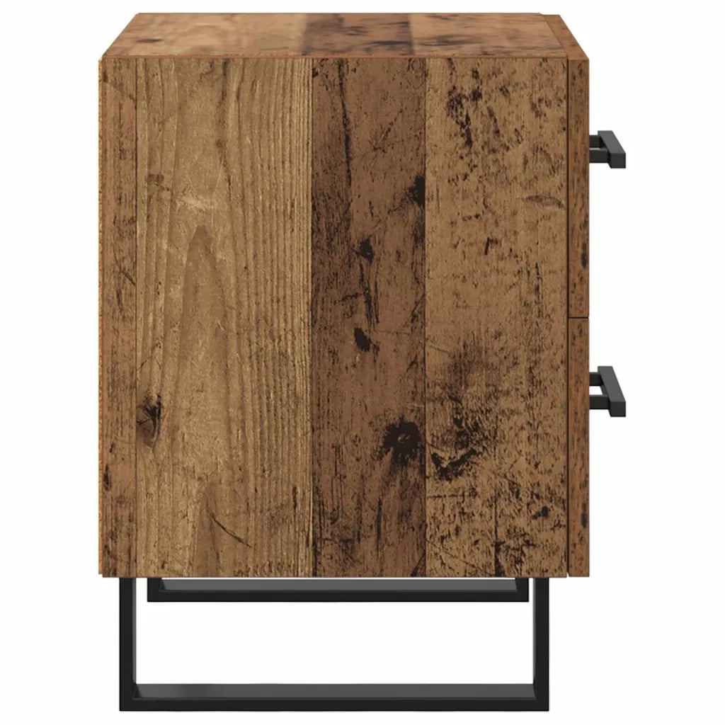Armadio da Notte con cassetto Legno vecchio 40 x 35 x 47,5 cm 882059