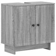 Armadio per Lavabo da Bagno EDE Sonoma grigio 895911