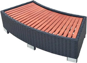 Scalinata per Bagno e Piscina - Scalino Robusto e Stilizzato con Finitura di Rattan