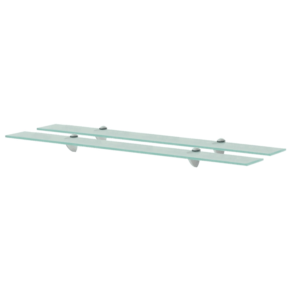 Mensole Galleggianti 2 pz in Vetro 90x20 cm 8 mm cod mxl 33026