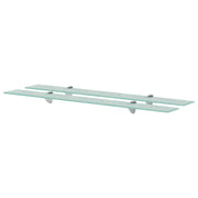 Mensole Galleggianti 2 pz in Vetro 90x20 cm 8 mm cod mxl 33026