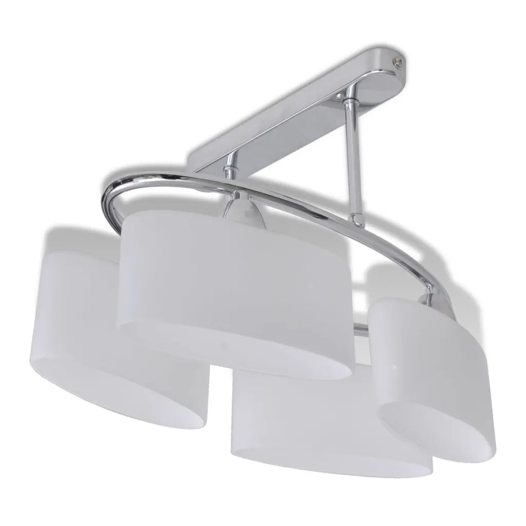 Lampada da Soffitto Ellissoidale Vetro Paralume 4 Lampadine E14 CFW9651396