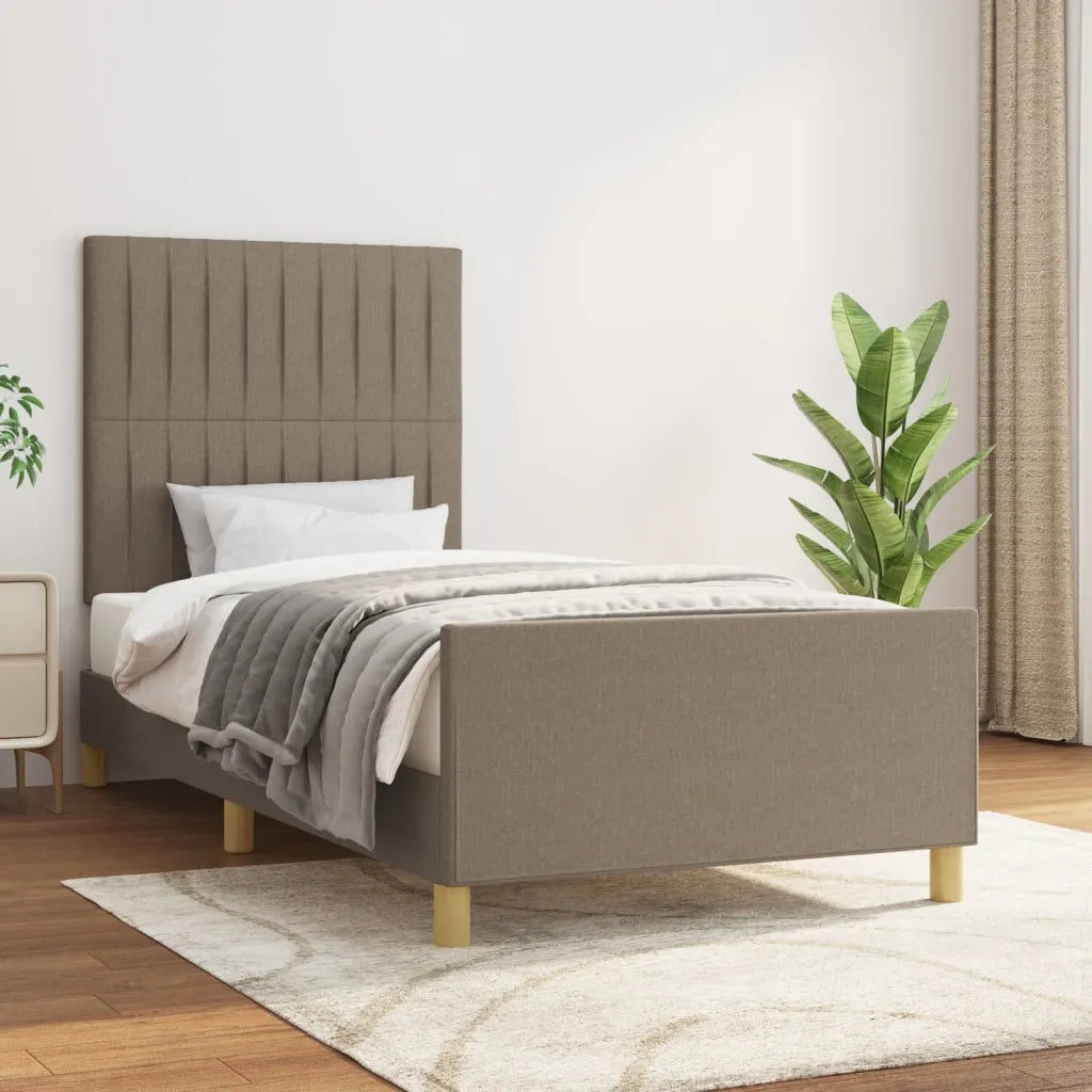 Giroletto senza Materasso Tortora 90x190 cm Tessuto