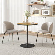 TAVOLO Rotondo Ø70 x 76 cm Effetto legno Rovere per 2-4 persone