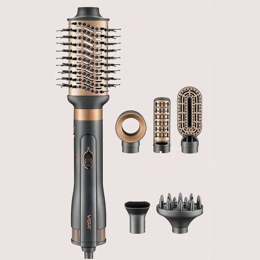 Trade Shop - Vgr V-491 Styler Aria Calda 6in1 1800w Spazzola Professionale Parrucchiere -