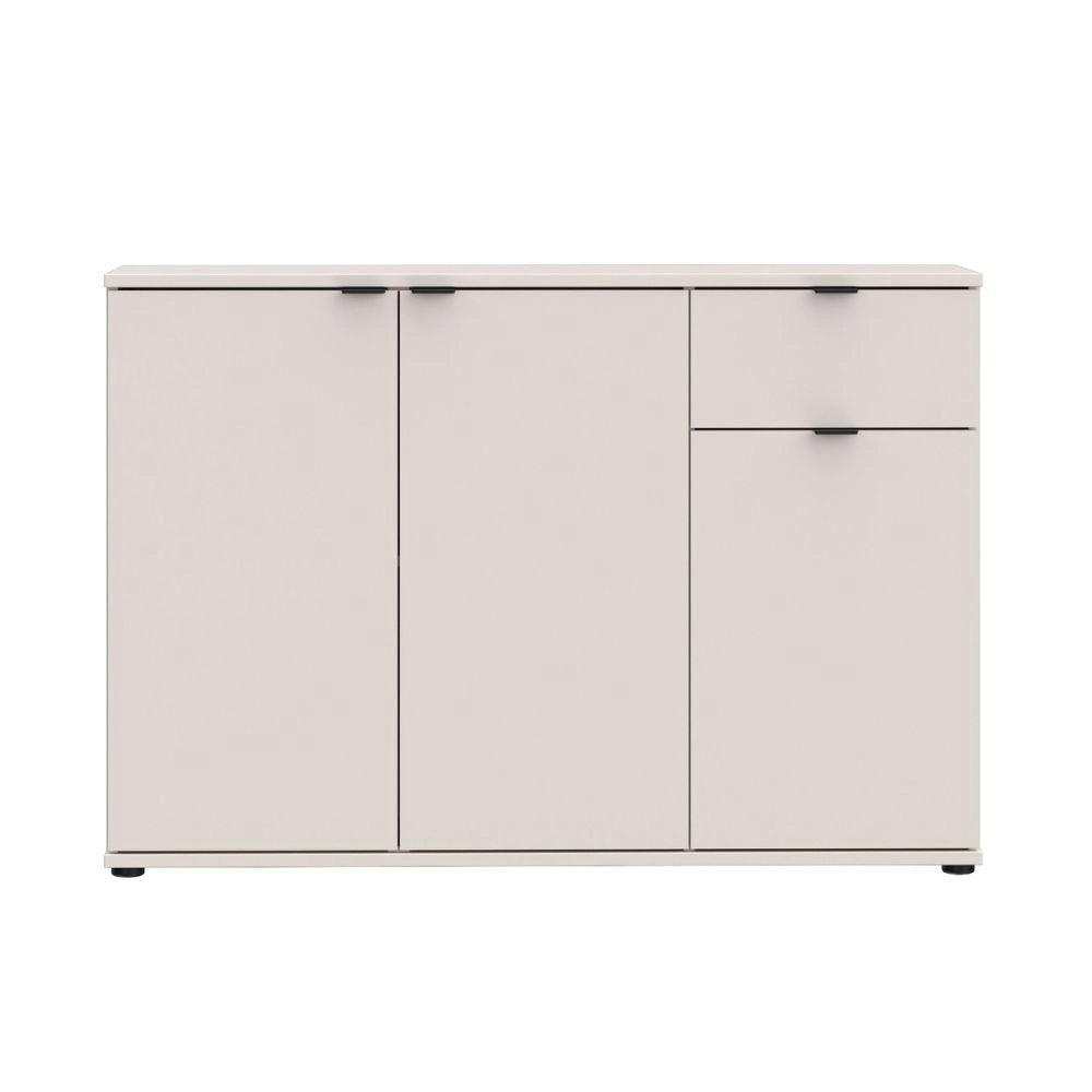 Mobile multiuso Segno 3 ante e 1 cassetto 120 cm cashmere