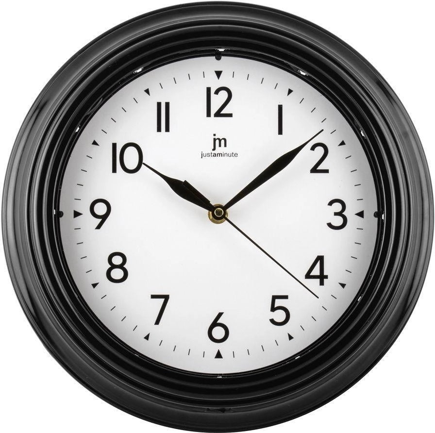 Lowell Justaminute 00884 orologio da parete e da tavolo Orologio al quarzo Rotondo Nero, Bianco