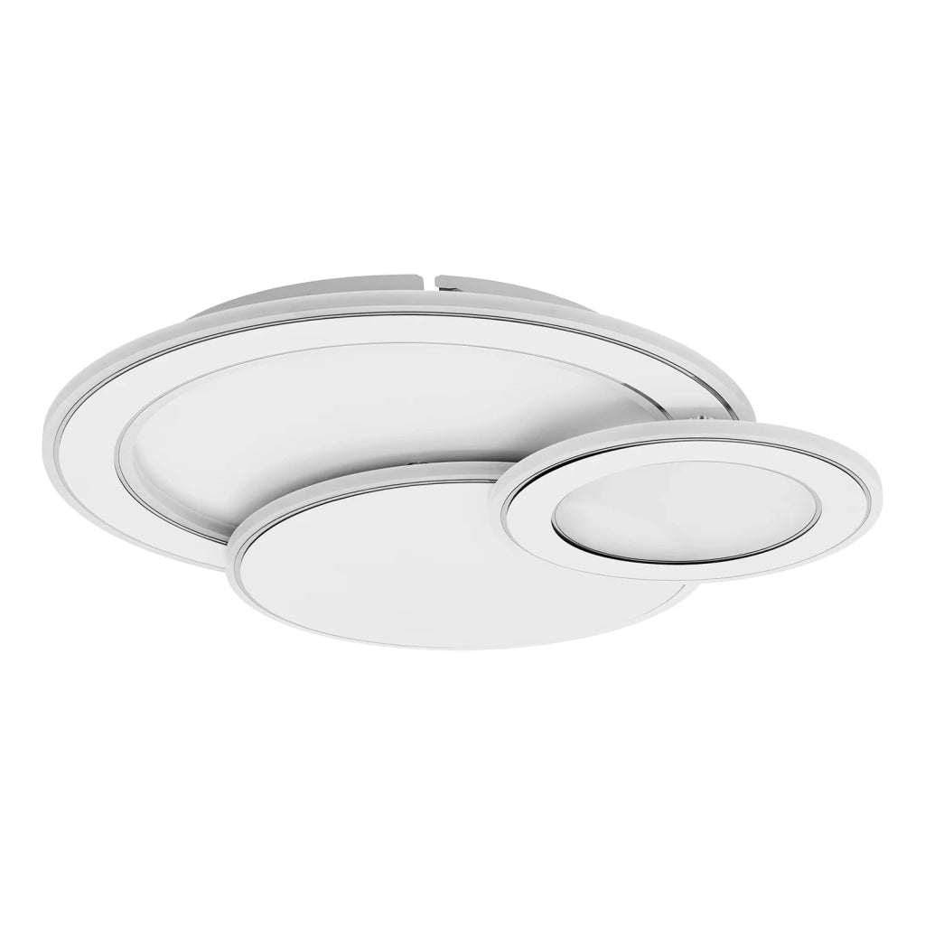 Plafoniera Contemporanea Mentalurgia Acciaio Bianco Luce Led Integrato 11W